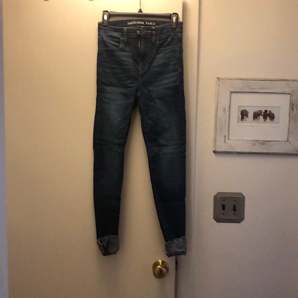 High-waisted jegging crop